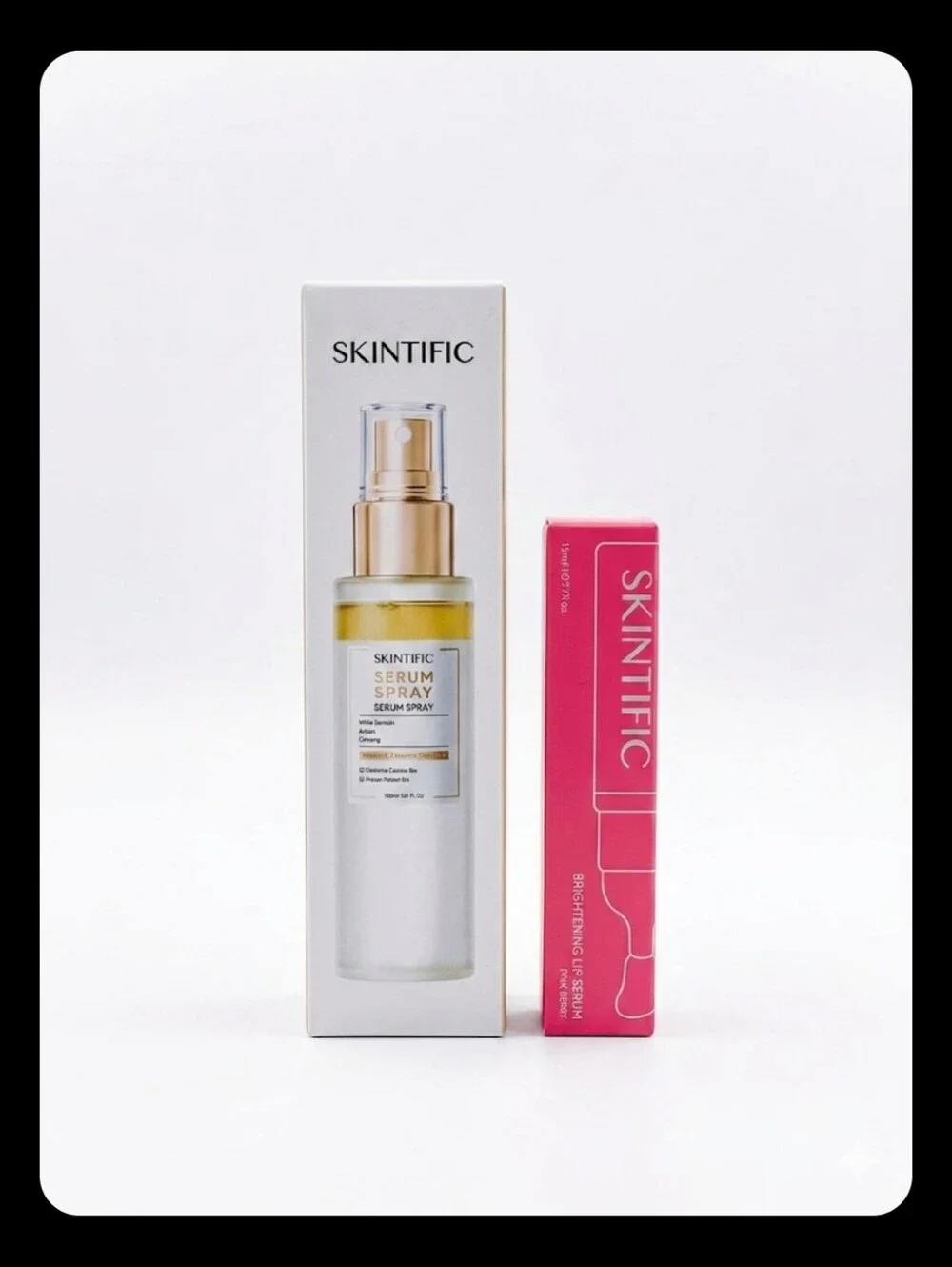 Skintific Brightening Lip Serum and Facial Serum Spray Bundle, NWT